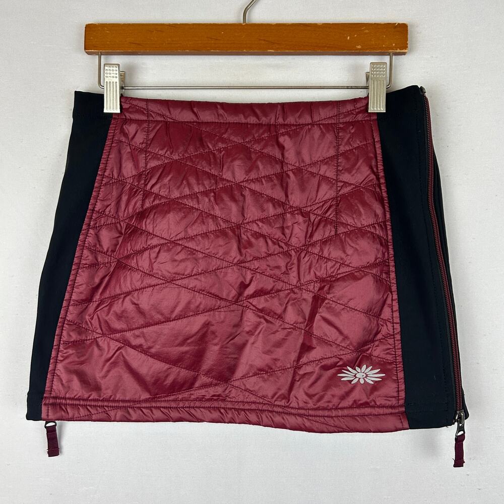 Skhoop Kari Mini Ruby Red Puffer Skirt Side Skirt Women's Size XS